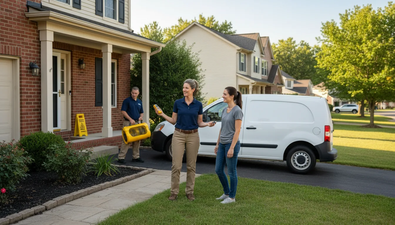 Residential water damage restoration in Kersey, CO